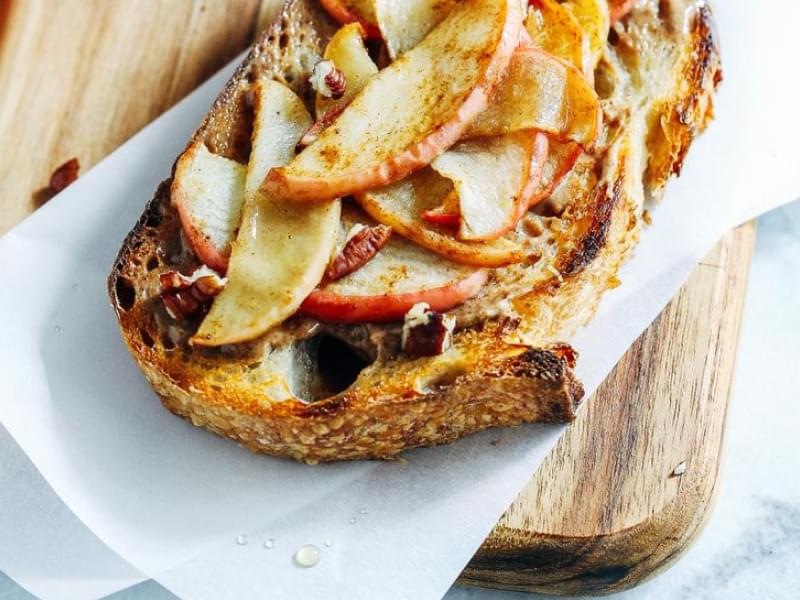 Arctic Apple and Almond Butter Toast