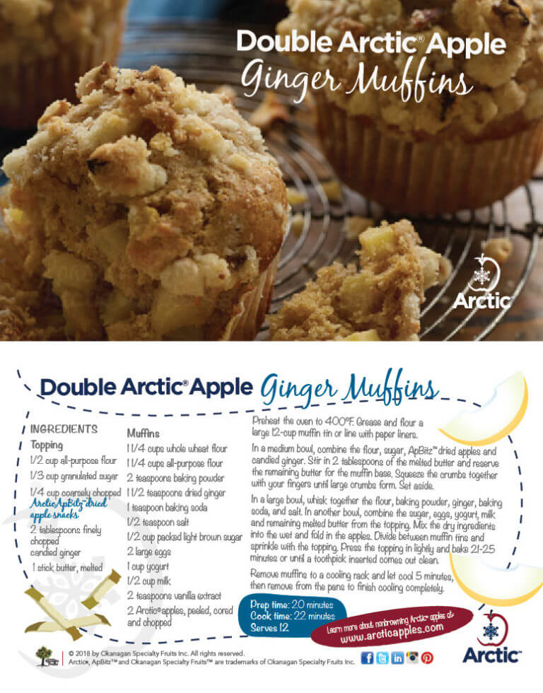 Arctic Apple Ginger Muffins